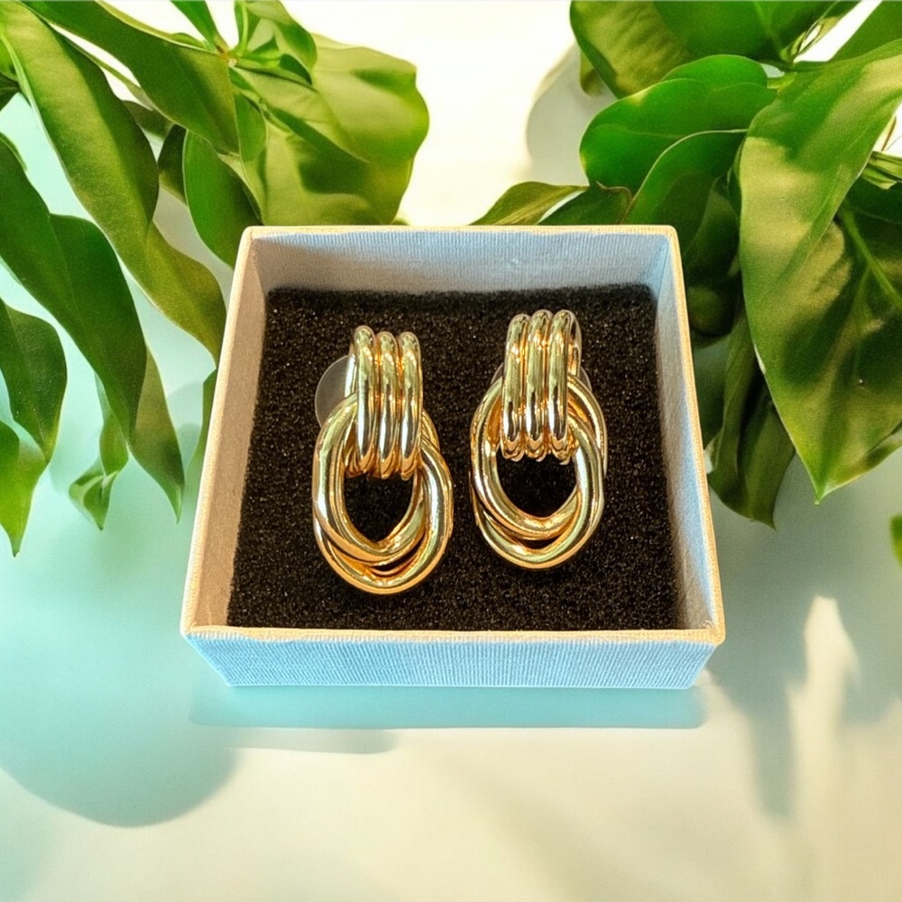 Elegant Gold Hoop Earrings
